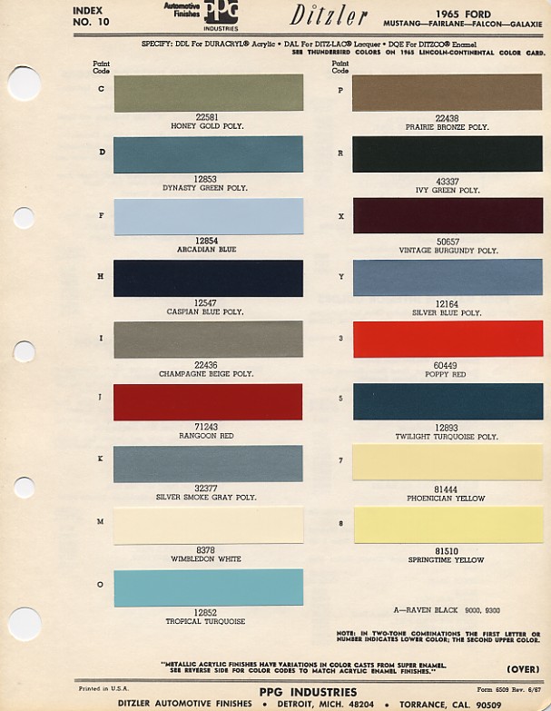 1969 Ford mustang original colors #2