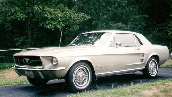 1967 Ford Mustang Color Chart