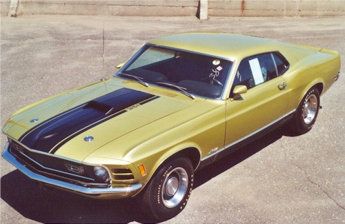 1970 Mustang Mach 1 Color Chart