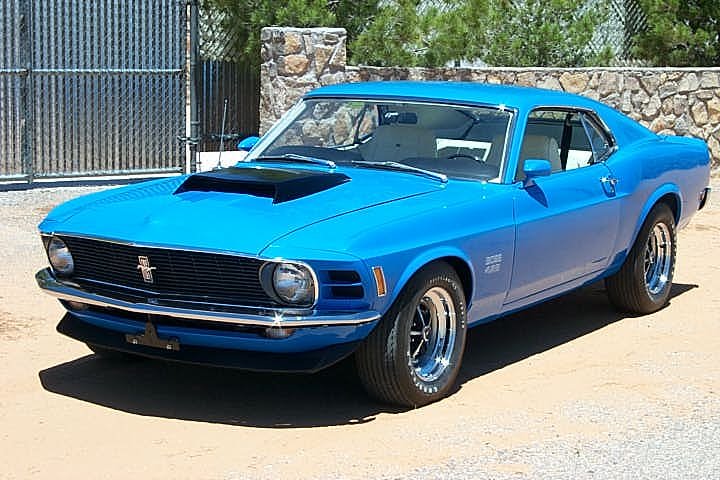 1970 Mustang Mach 1 Color Chart